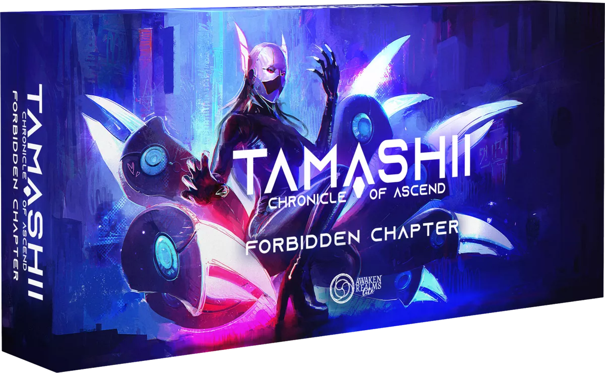 Tamashii: Stretch Goals: Lost Pages - Sblocca nuove avventure e svela i segreti perduti! Gioco di strategia di fantascienza, età 14+, 1-4 giocatori, 45-90 minuti di gioco, realizzato da Awaken Realms