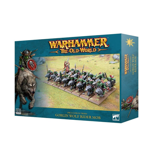 Warhammer the Old World: Orc & Goblin Tribes - Goblin Wolf Rider Mob Miniatures Games Workshop 