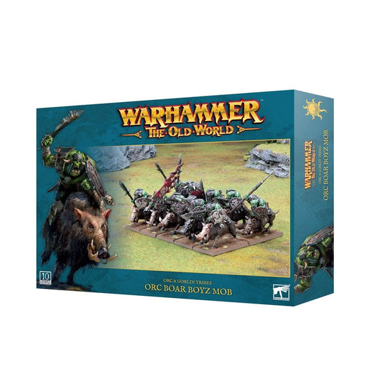 Warhammer the Old World: Orc & Goblin Tribes - Orc Boar Boyz Mob Miniatures Games Workshop 