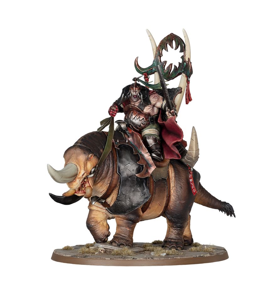 Warhammer AoS: Ogor Mawtribes: Morga The Mighty - Overtyrant / Tyrant on Glutthorn