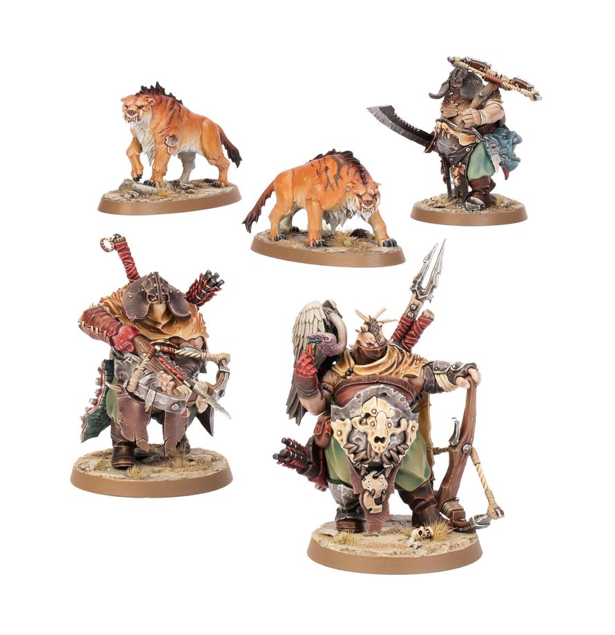 Warhammer AoS: Ogor Mawtribes: Hunters with Sabrefangs