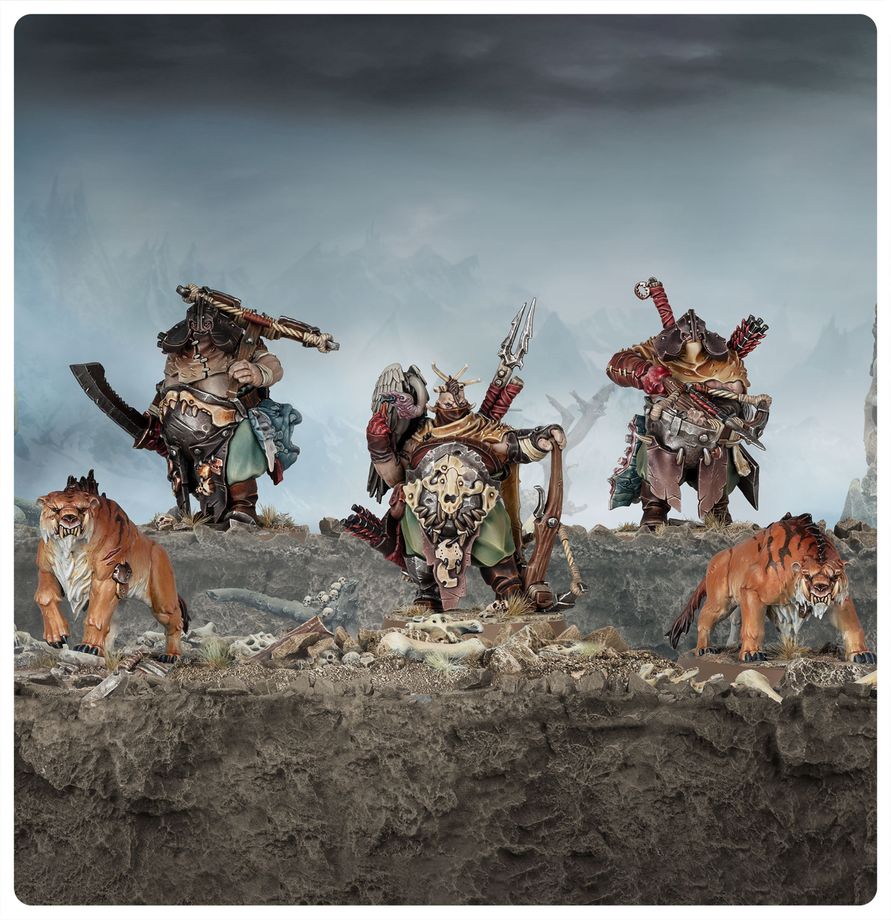 Warhammer AoS: Ogor Mawtribes: Hunters with Sabrefangs