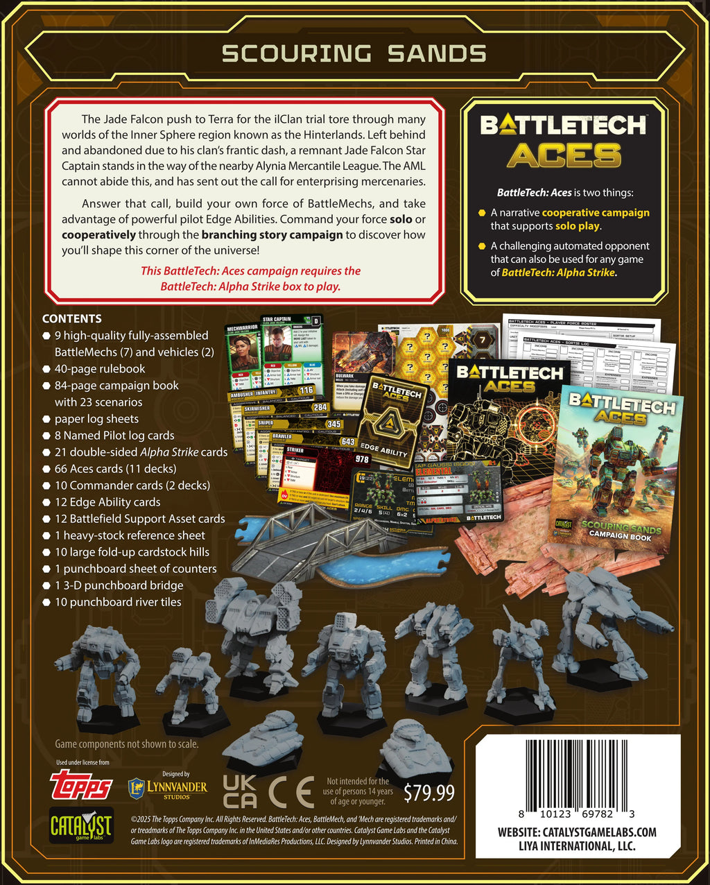 BattleTech Aces Scouring Sands - Alpha Strike