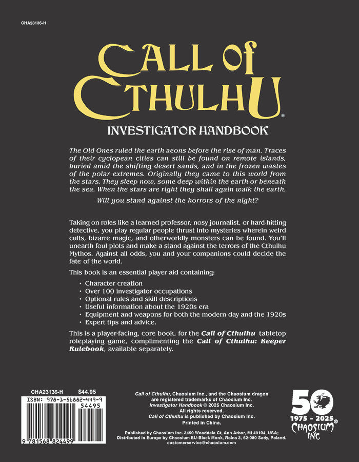 Call of Cthulhu: Chaosium 50th Anniversary Slipcase Set
