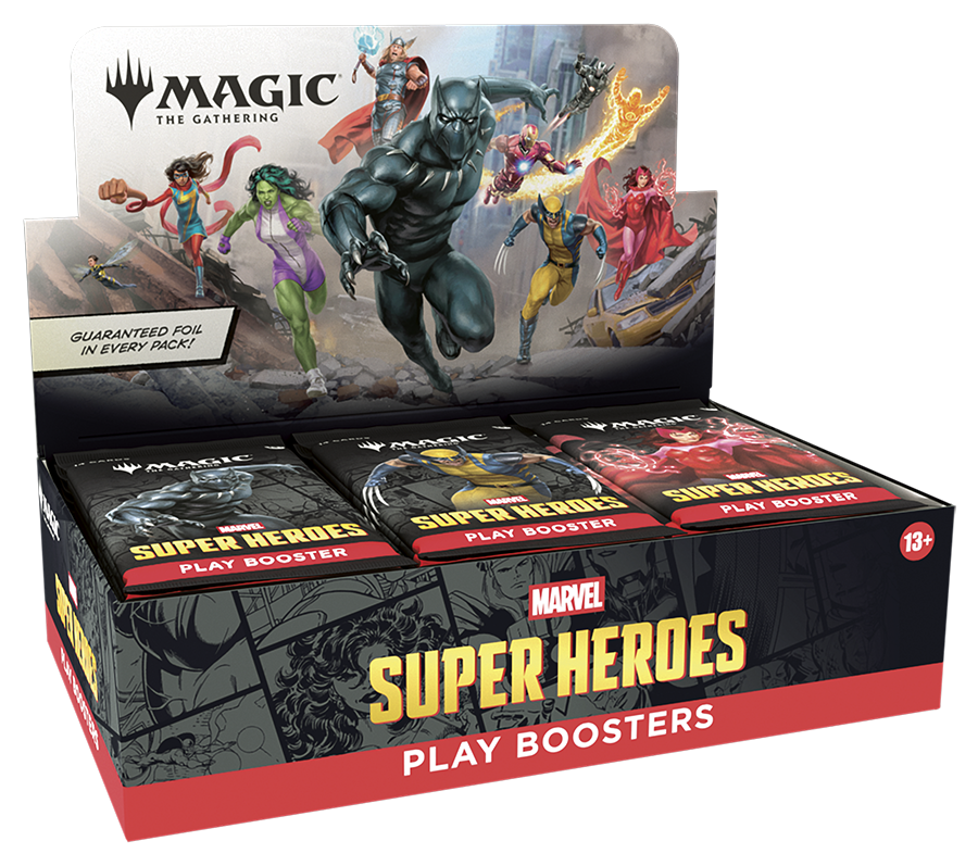 Magic The Gathering: Marvel Super Heroes: Play Booster Display