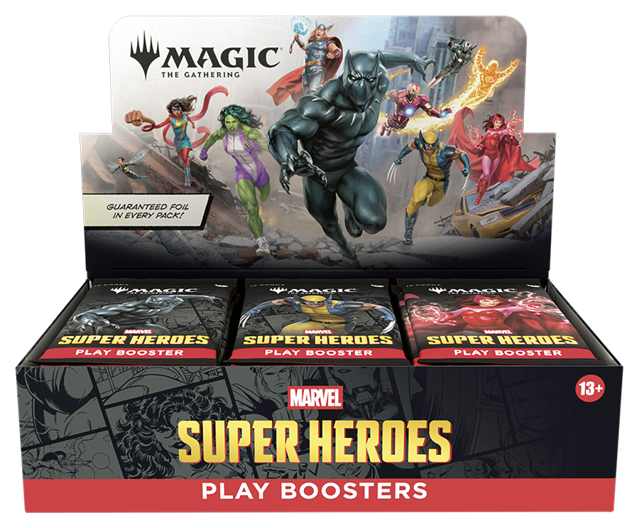 Magic The Gathering: Marvel Super Heroes: Play Booster Display