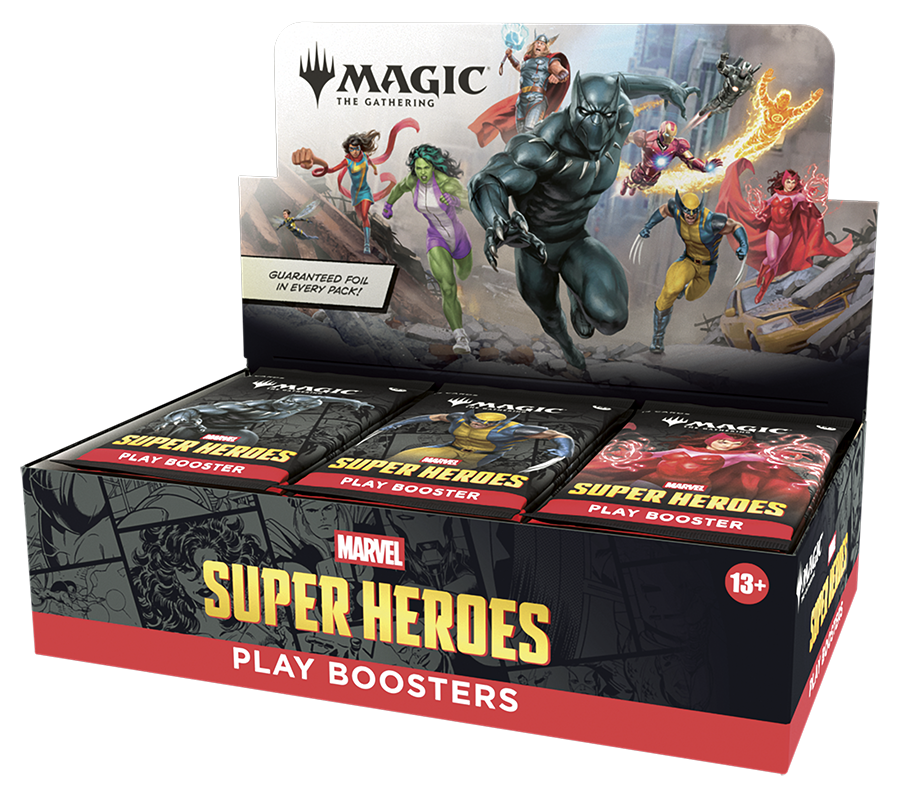 Magic The Gathering: Marvel Super Heroes: Play Booster Display