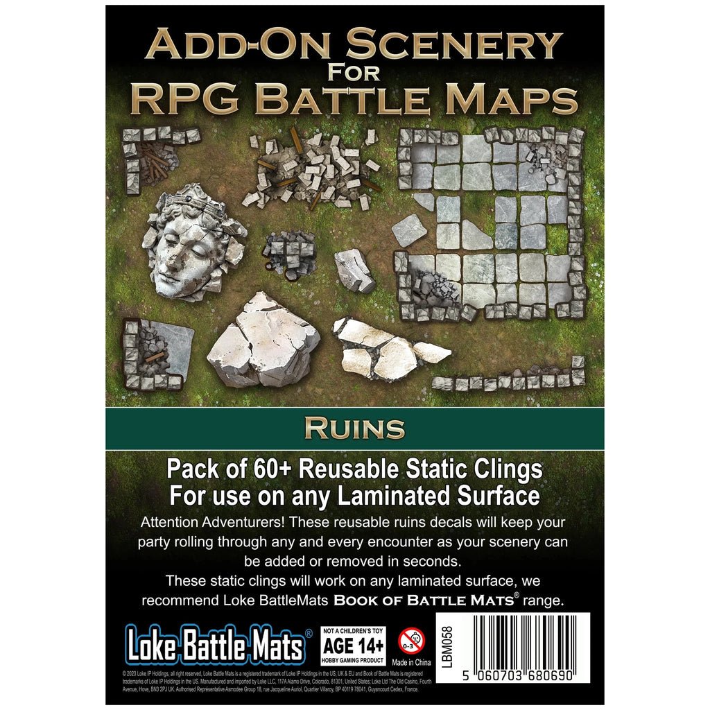 Add-On Scenery for RPG Maps - Ruins RPG Loke