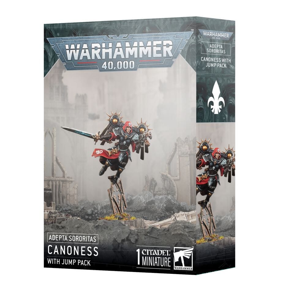 Adepta Sororitas: Canoness with Jump Pack Miniatures Games Workshop