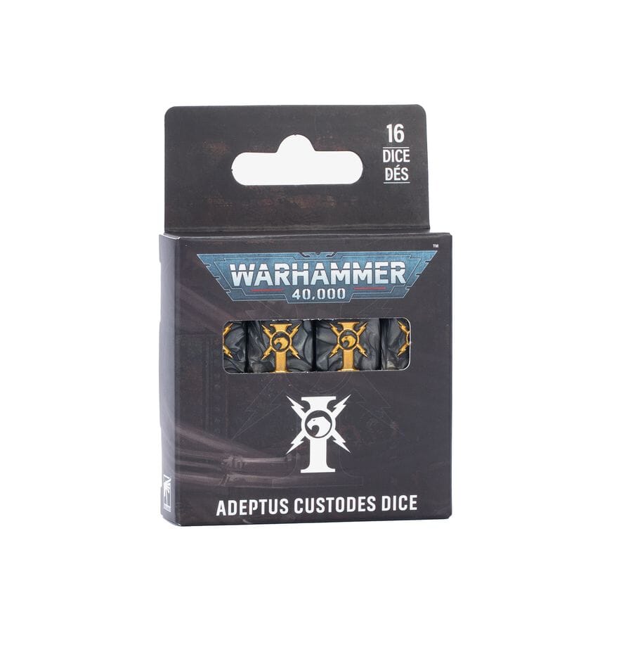 Adeptus Custodes Dice (2026) Dice Sets & Games Games Workshop 