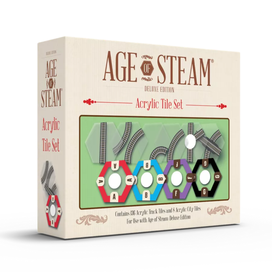 Age of Steam: Deluxe Edition – Acrylic Tile Set Board Games Eagle-Gryphon Games