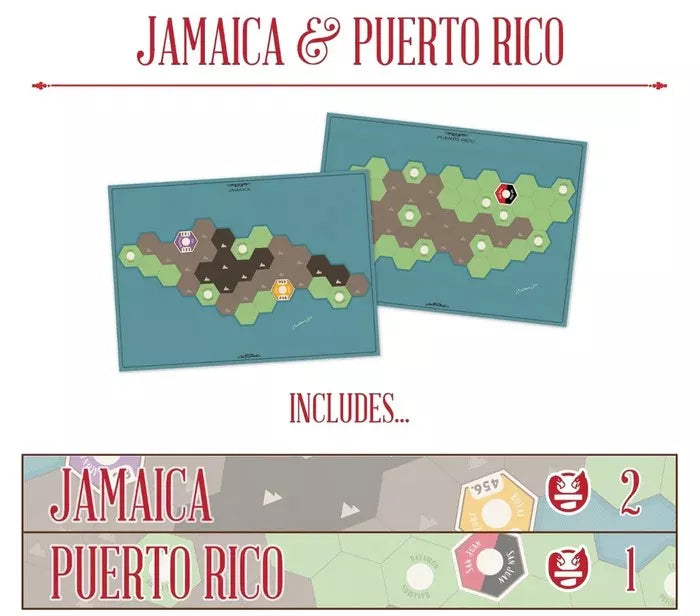 Age of Steam Deluxe: Expansion Jamaica and Puerto Rico Board Games Eagle-Gryphon Games
