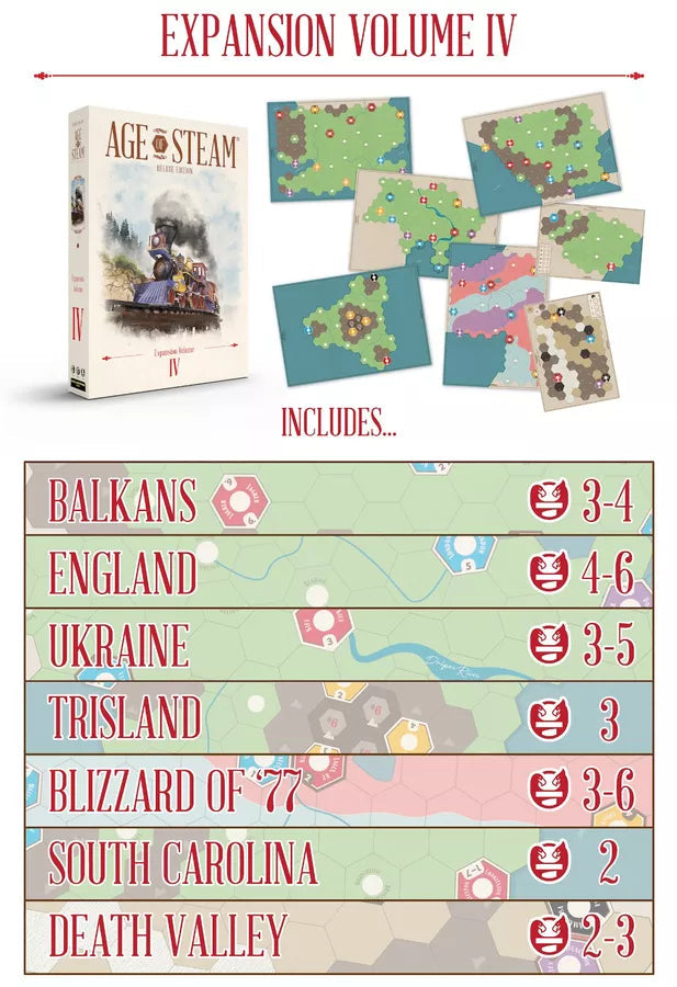 Age of Steam Deluxe: Expansion Volume IV Board Games Eagle-Gryphon Games