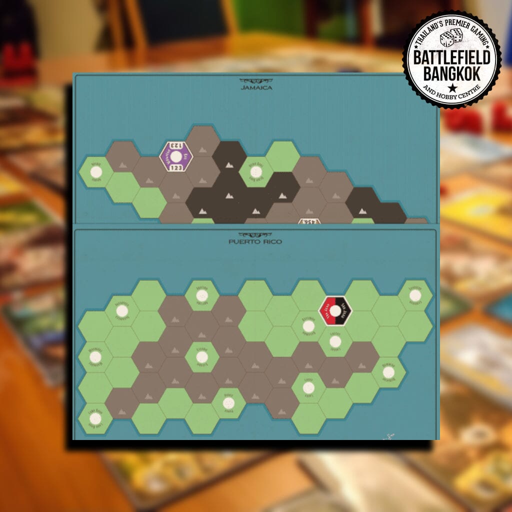 Age of Steam Deluxe: Jamaica & Puerto Rico Expansion [Boardgame] Board Games Eagle-Gryphon Games 