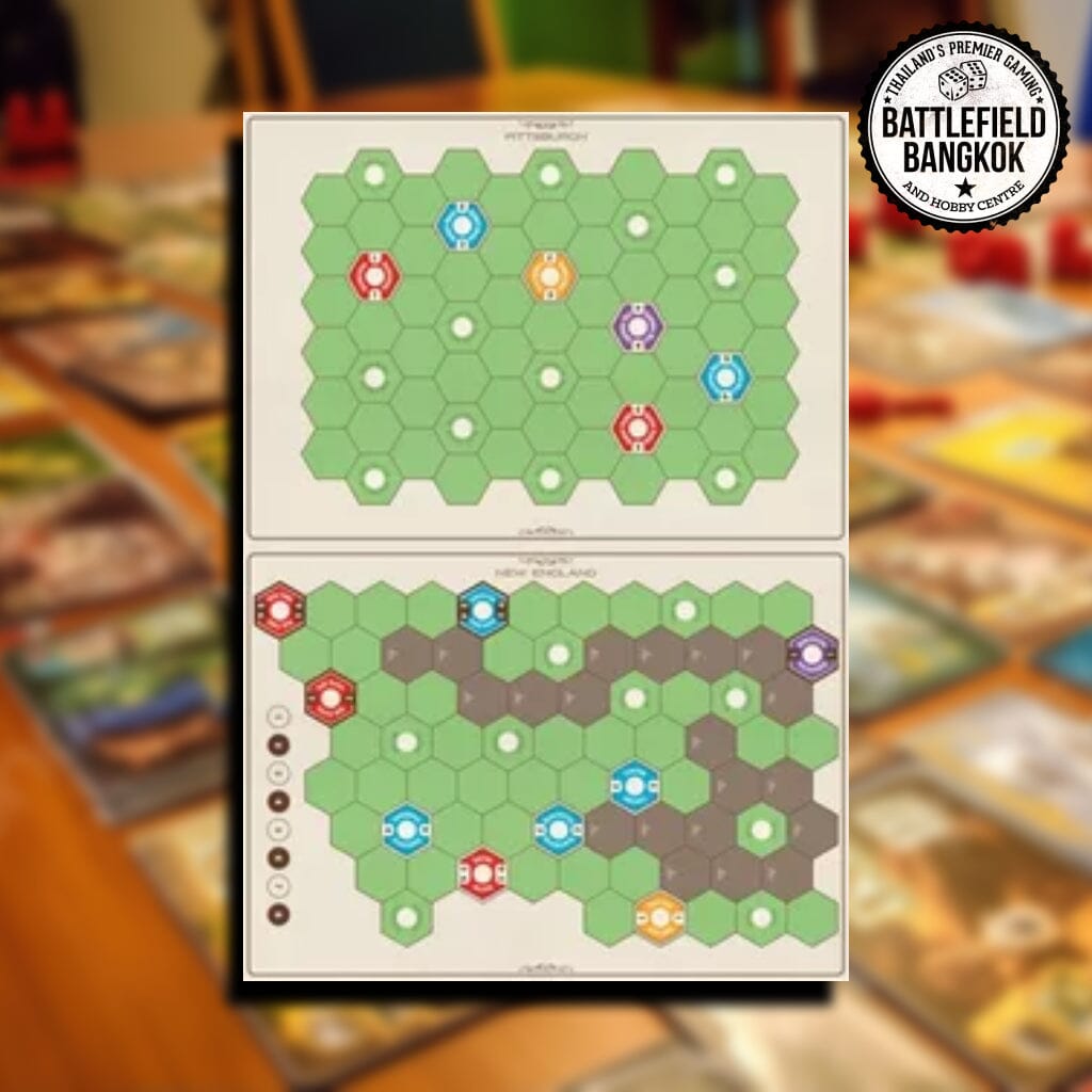 Age of Steam Deluxe: New England / Pittsburgh & Switzerland Expansion [Boardgame] Board Games Eagle-Gryphon Games 