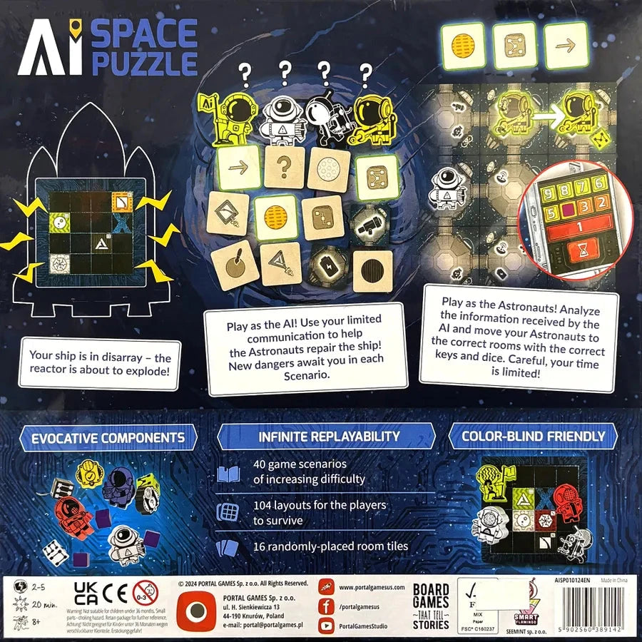 AI Space Puzzle w/ Extra Scenarios Campaign Bundle Board Games Portal Games