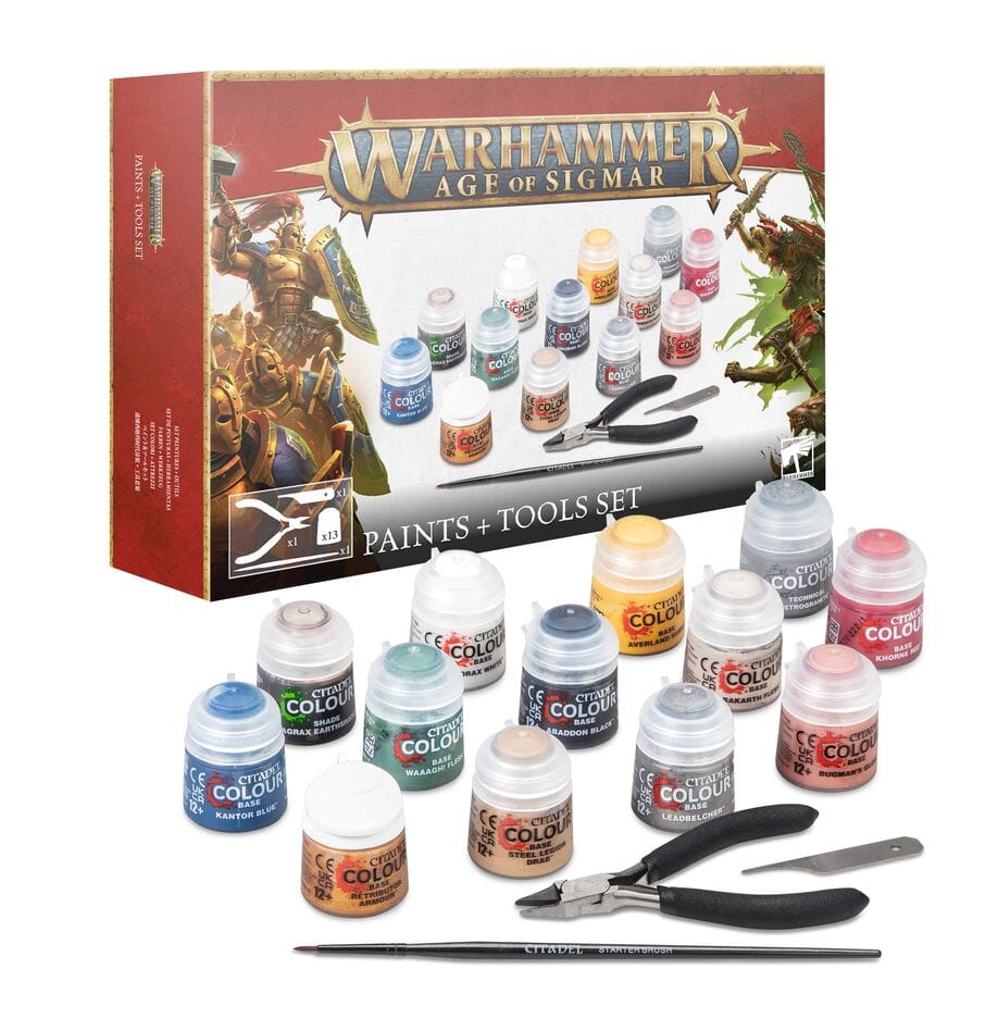 AoS Warhammer Paints + Tools Set (2024) Paint Games Workshop