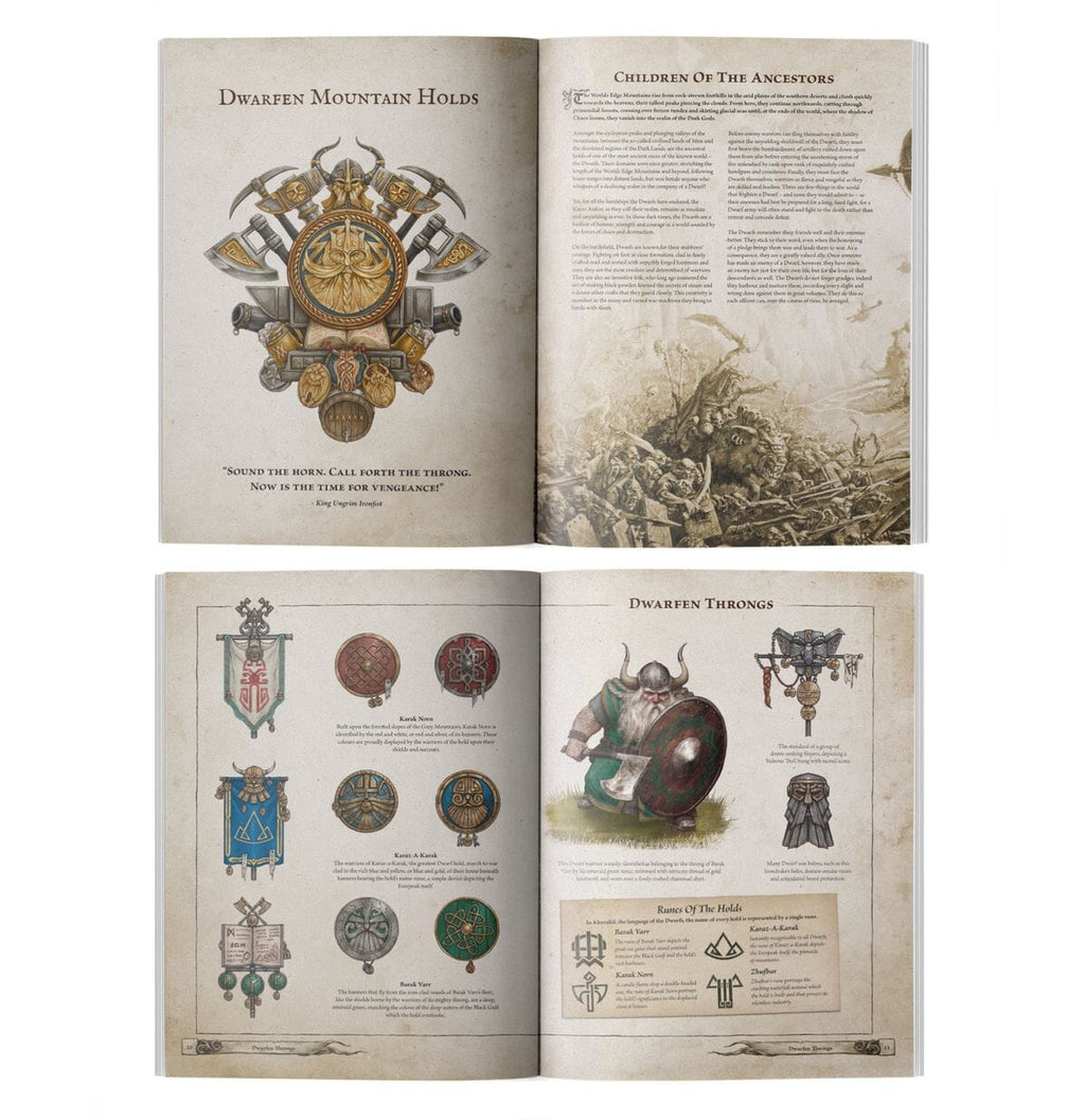 Arcane Journal: Dwarfen Mountain Holds Rulebook Games Workshop