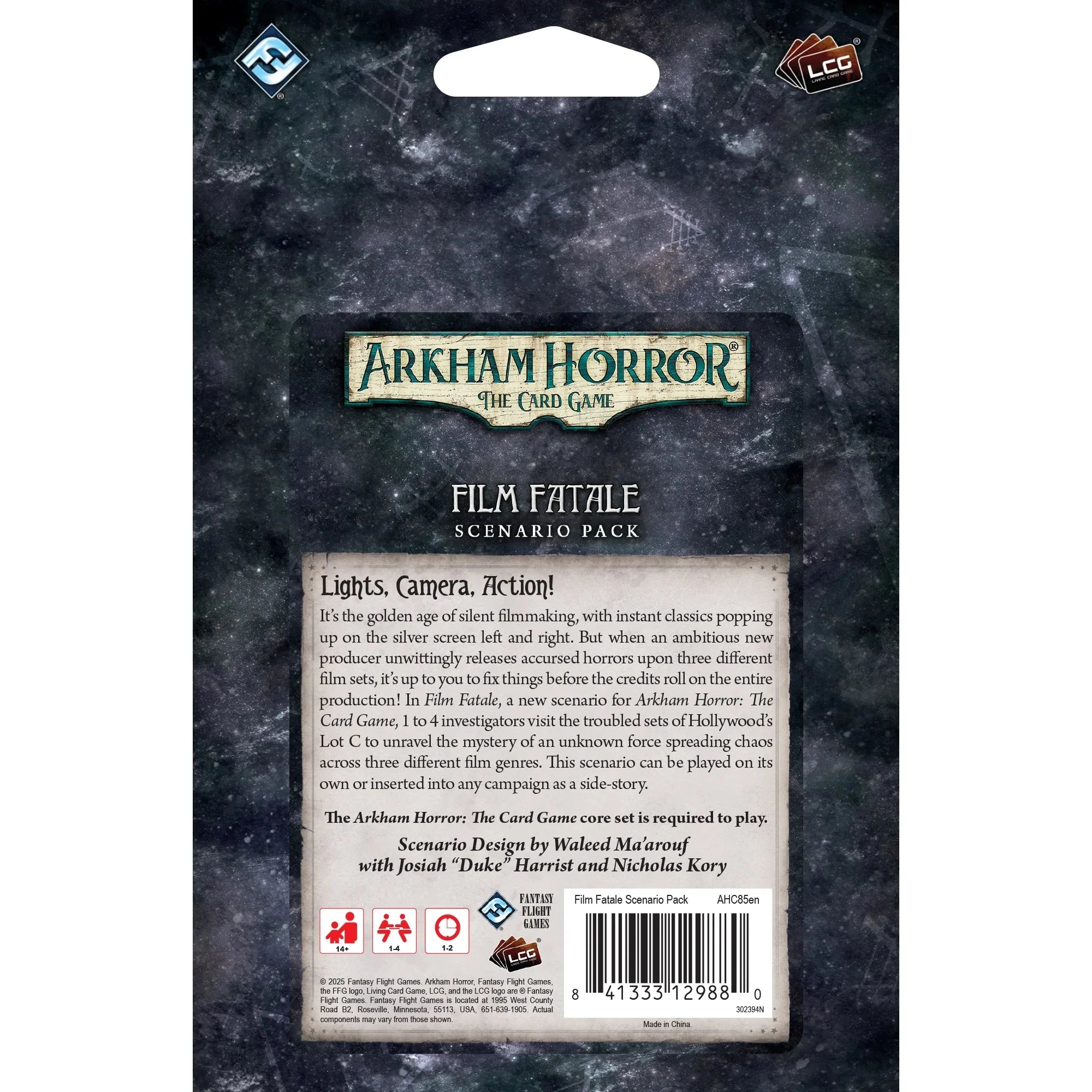 Arkham Horror LCG Film Fatale Scenario Pack LCG FFG