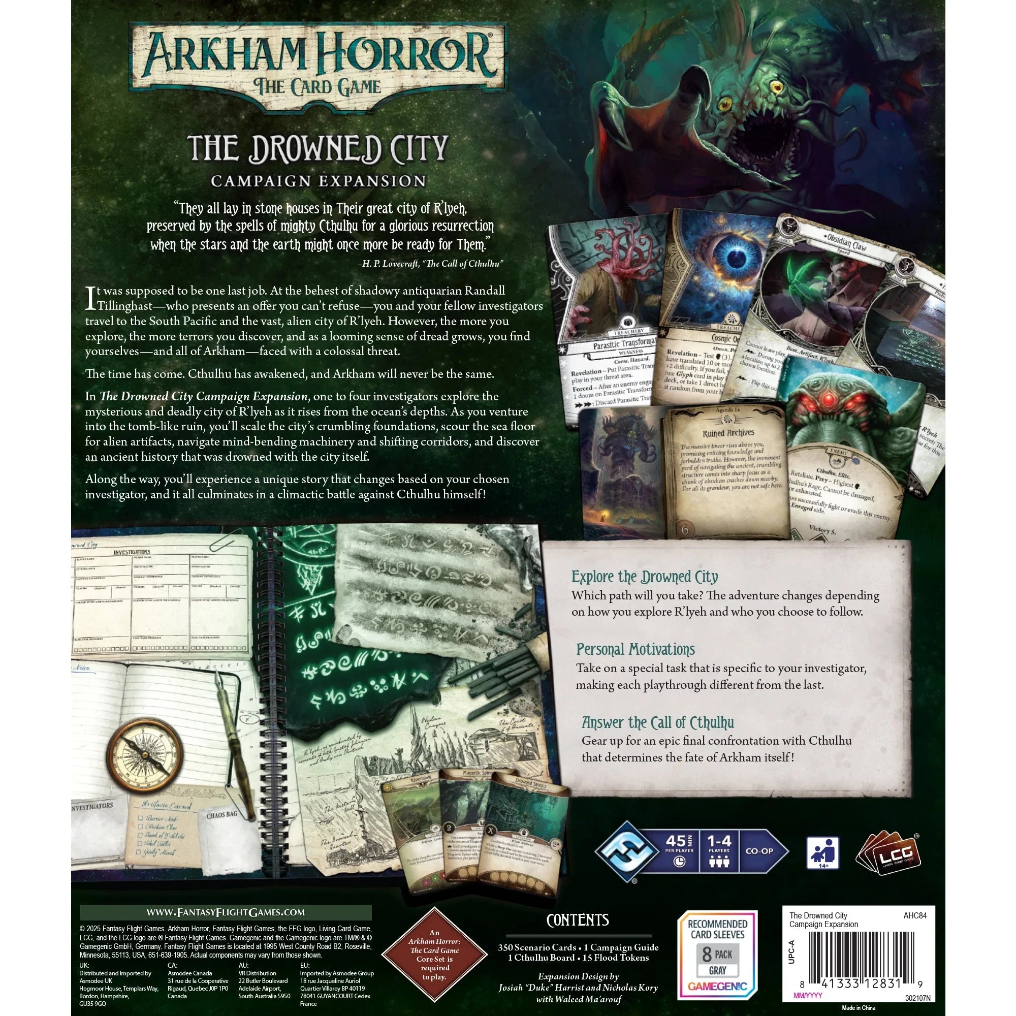 Arkham Horror LCG: The Drowned City Campaign Expansion LCG FFG