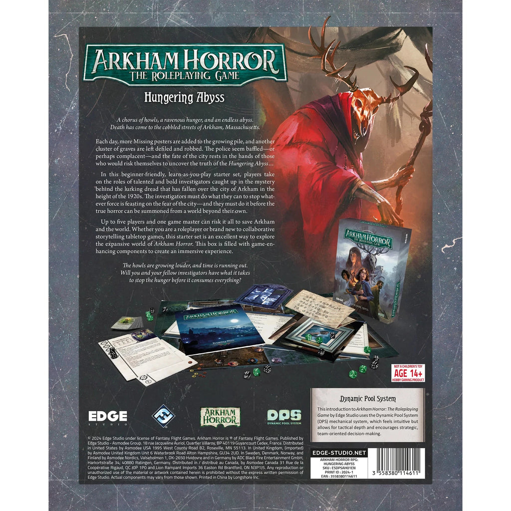 Arkham Horror RPG Starter Set - Hungering Abyss RPG Edge Studio