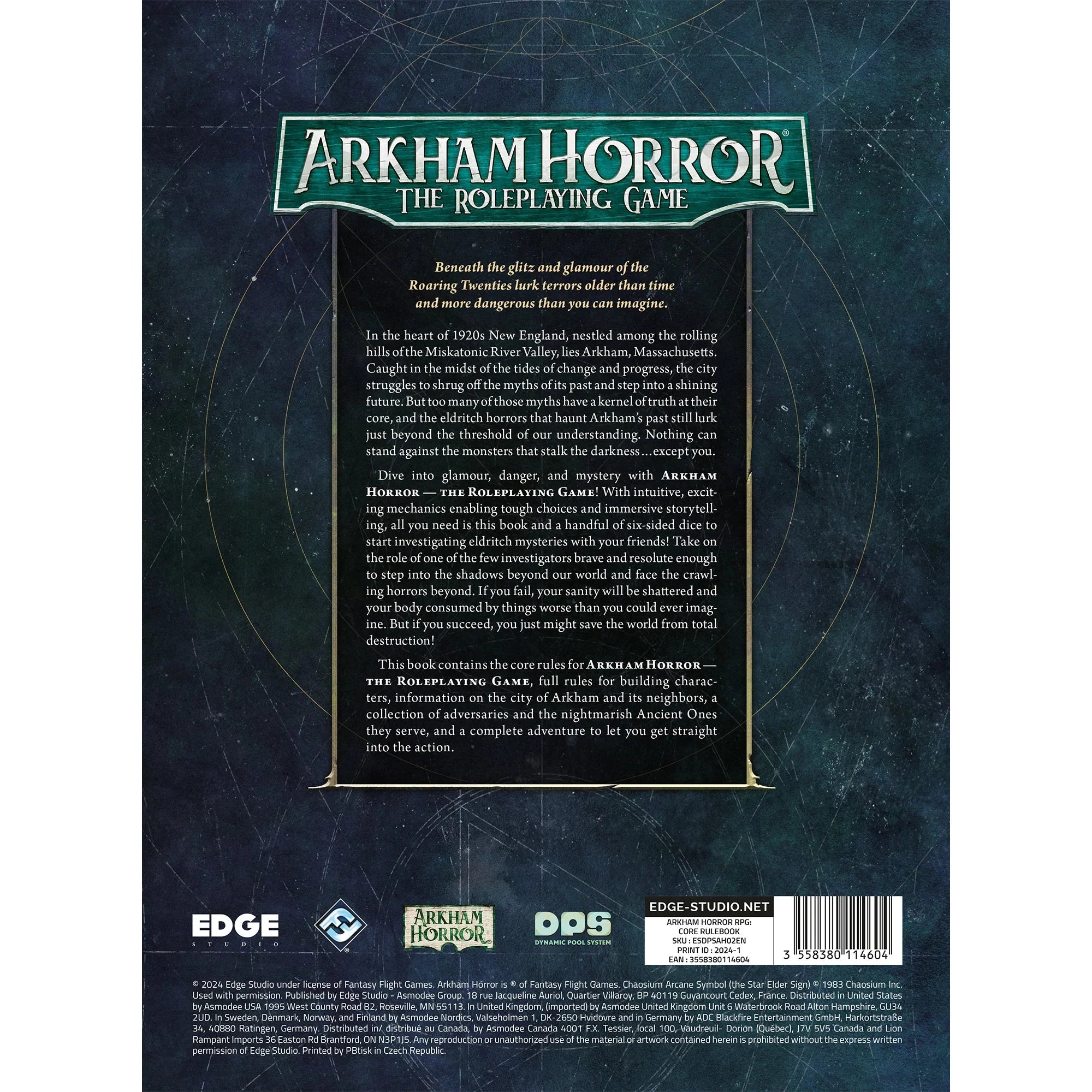 Arkham Horror The Roleplaying Game: RPG Core Rulebook RPG Edge Studio 