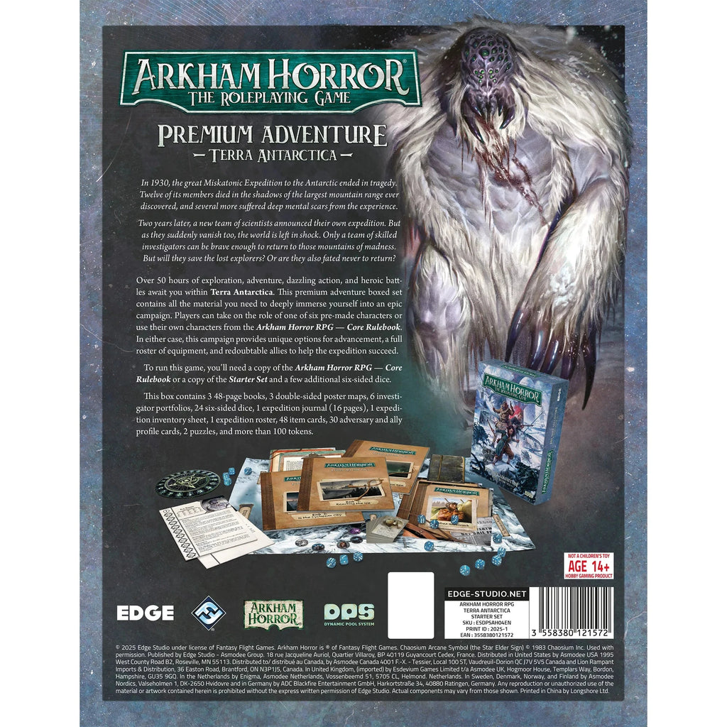 Arkham Horror The Roleplaying Game: RPG Terra Antarctica RPG Edge Studio 