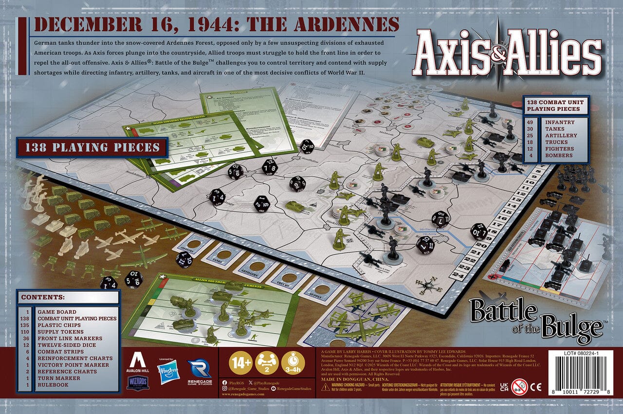 Axis & Allies: Battle of the Bulge Board Games Renegade Games Studios 