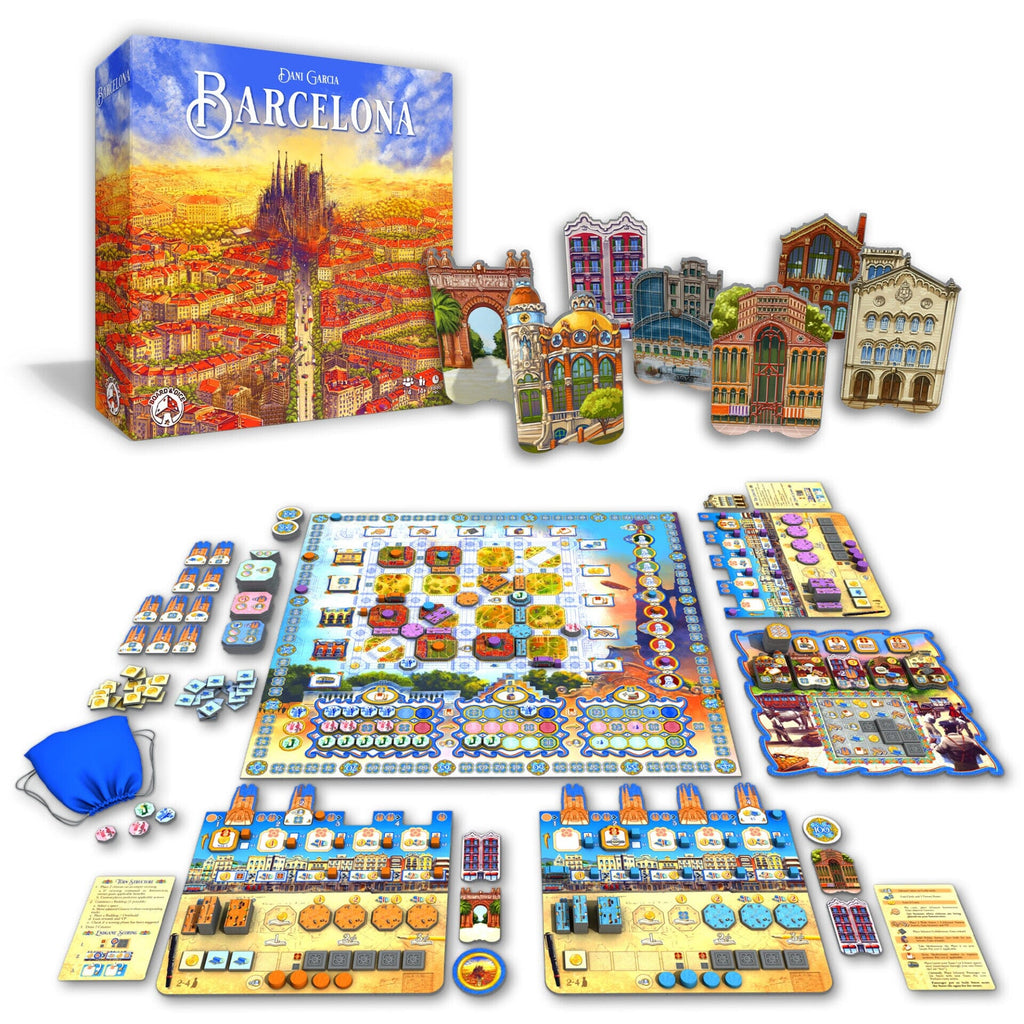 Barcelona - tile laying worker placement board game Board Games Board & Dice