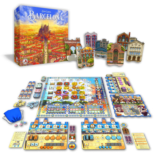 Barcelona - tile laying worker placement board game Board Games Board & Dice