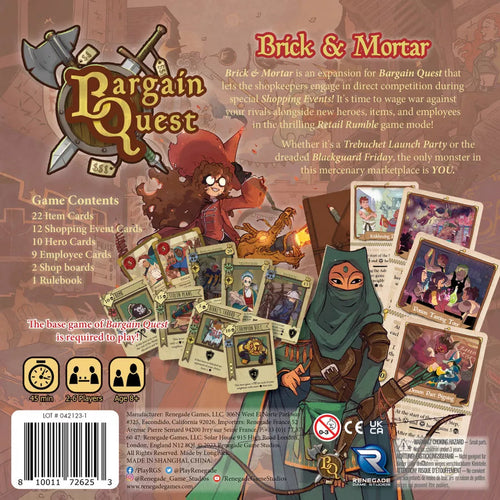 Bargain Quest: Brick & Mortar Expansion Board Games Renegade Games Studios