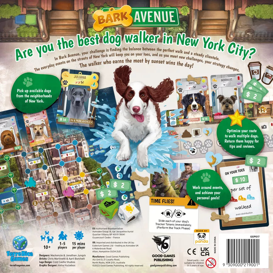 Bark Avenue Board Games Good Games Publishing 
