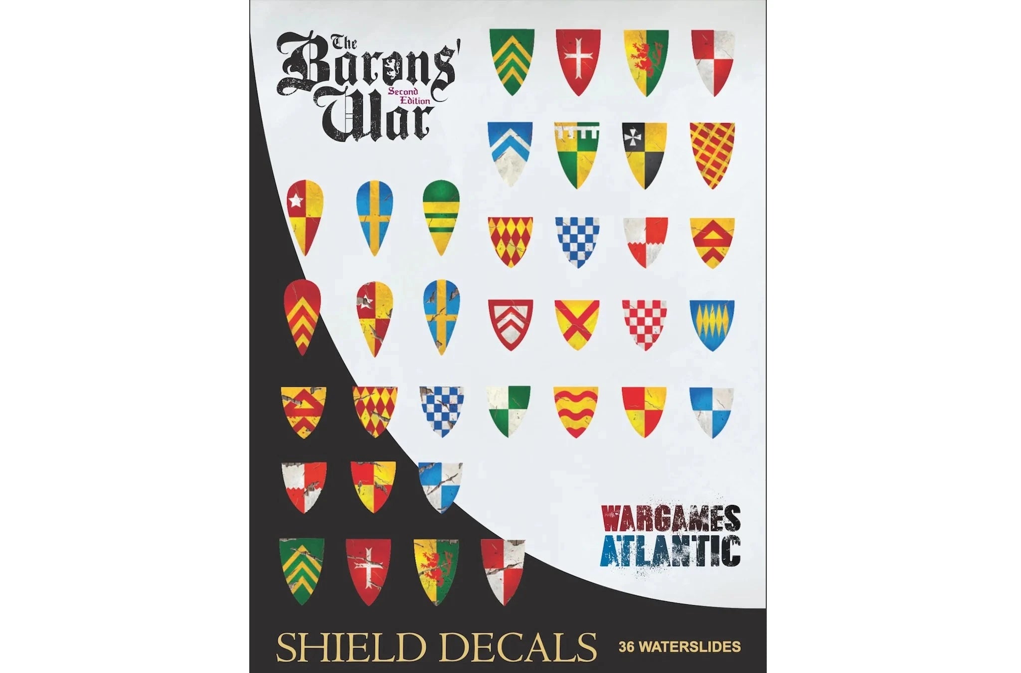 Barons' War Shield Decals (01) Miniatures Wargames Atlantic