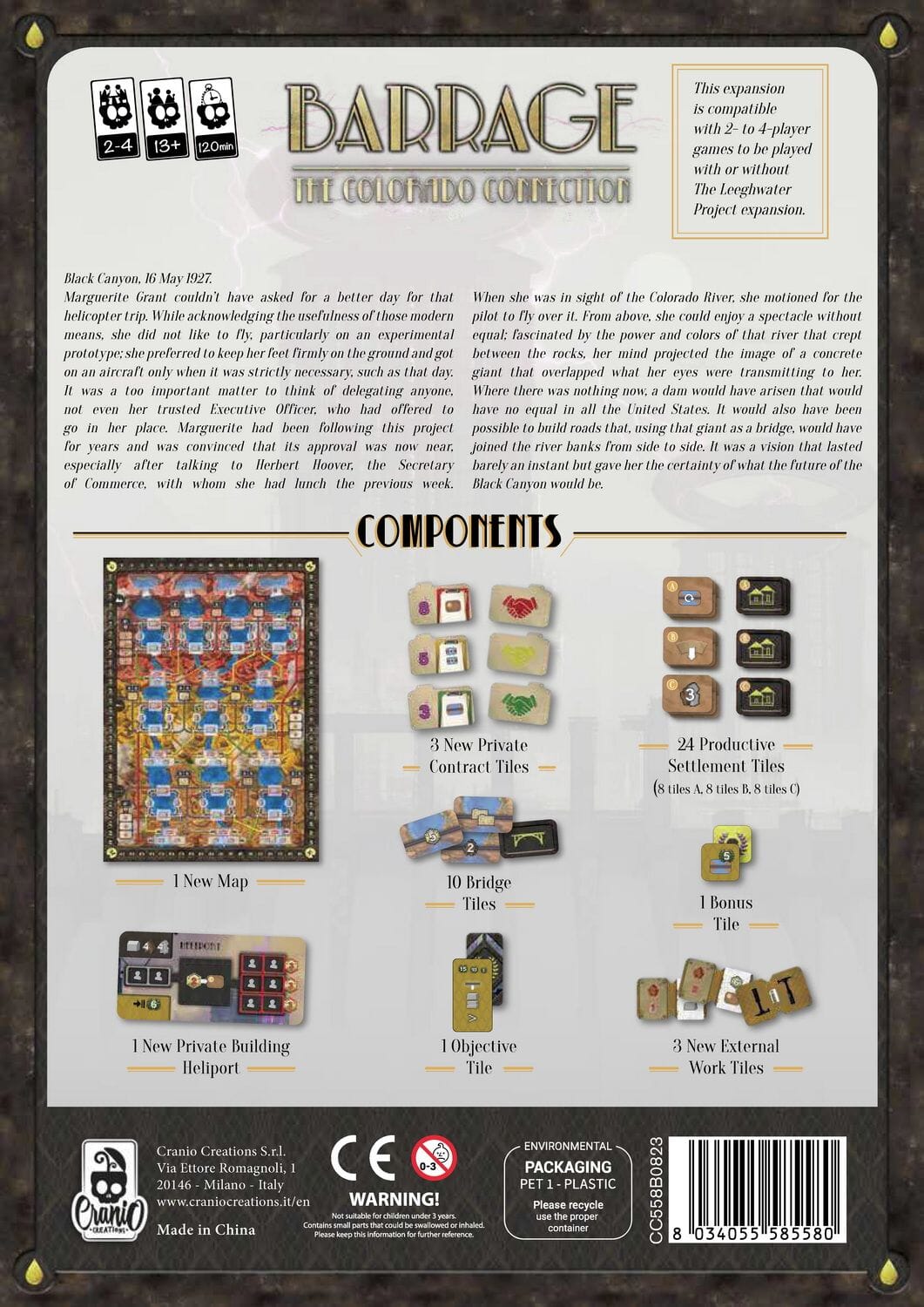 Barrage: The Colorado Connection Board Games Cranio Creations