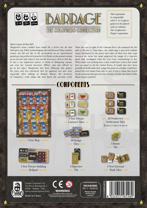 Barrage: The Colorado Connection Board Games Cranio Creations