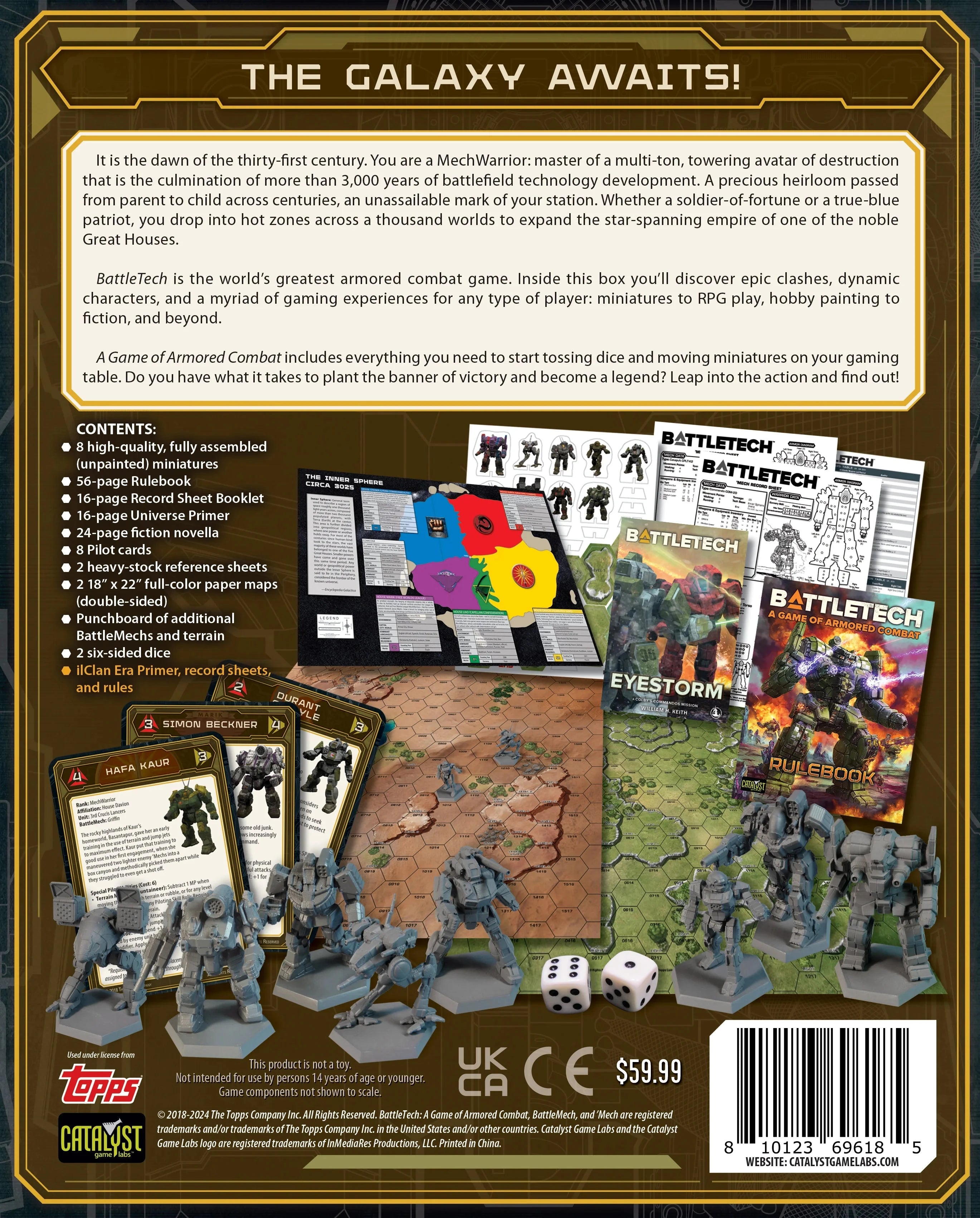 BattleTech - A Game of Armored Combat 40th Anniversary Board Games Catalyst Game Labs 