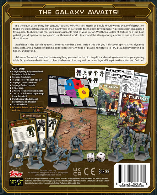 BattleTech - A Game of Armored Combat 40th Anniversary Board Games Catalyst Game Labs 