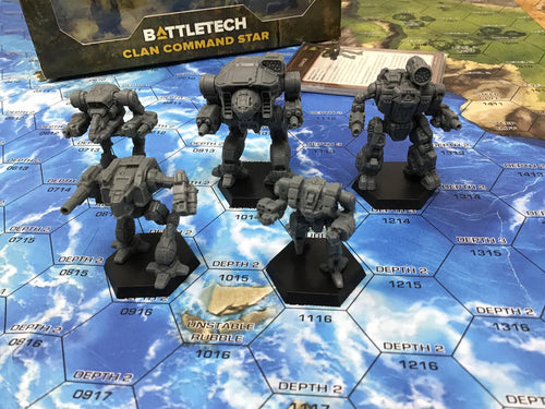 BattleTech Forcepacks: Clan - Command Star Miniatures Catalyst Game Labs