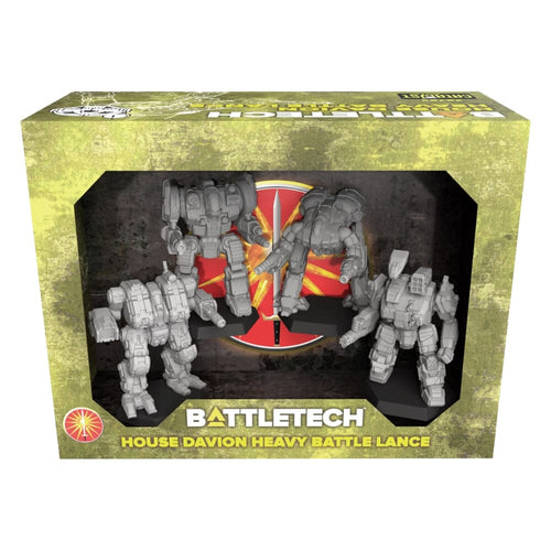BattleTech: Miniature Force Pack - House Davion Heavy Battle Lance Board Games CATALYST GAME LABS