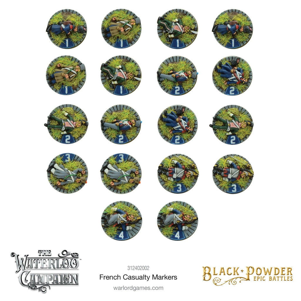 Black Powder Epic Battles: Waterloo - French Casualty Markers Miniatures Warlord Games