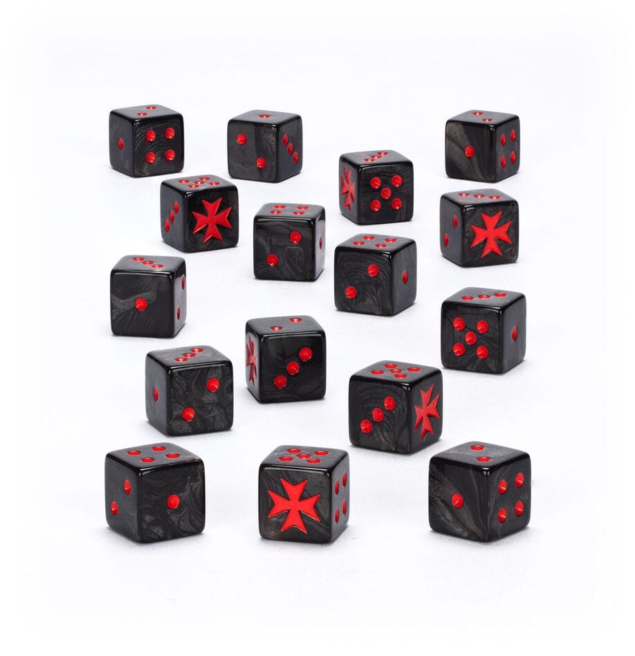 Black Templars Dice (2025) Dice Sets & Games Games Workshop