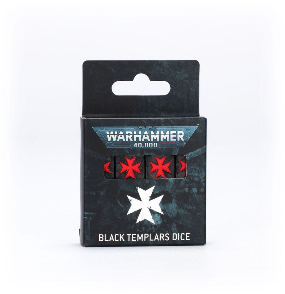 Black Templars Dice (2025) Dice Sets & Games Games Workshop