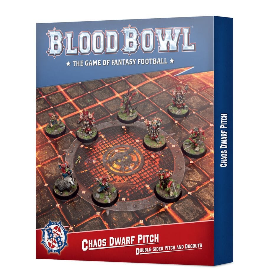 Blood Bowl: Chaos Dwarf Pitch & Dugouts Miniatures Games Workshop