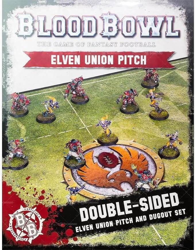 Blood Bowl: Elven Union Pitch & Dugouts Miniatures Games Workshop 
