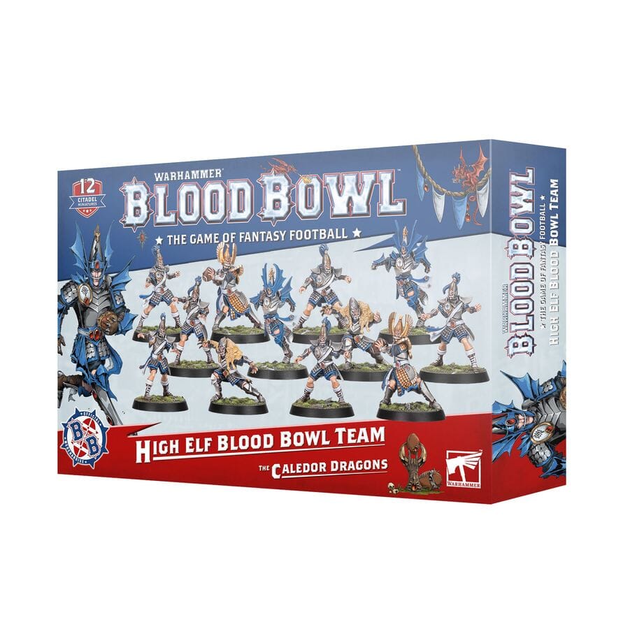 Blood Bowl: High Elf Blood Bowl Team: The Caledor Dragons Miniatures Games Workshop 