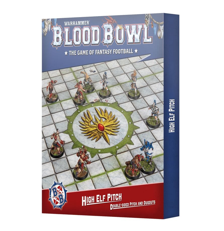 Blood Bowl: High Elf Pitch: Double-sided Pitch and Dugouts Miniatures Games Workshop 