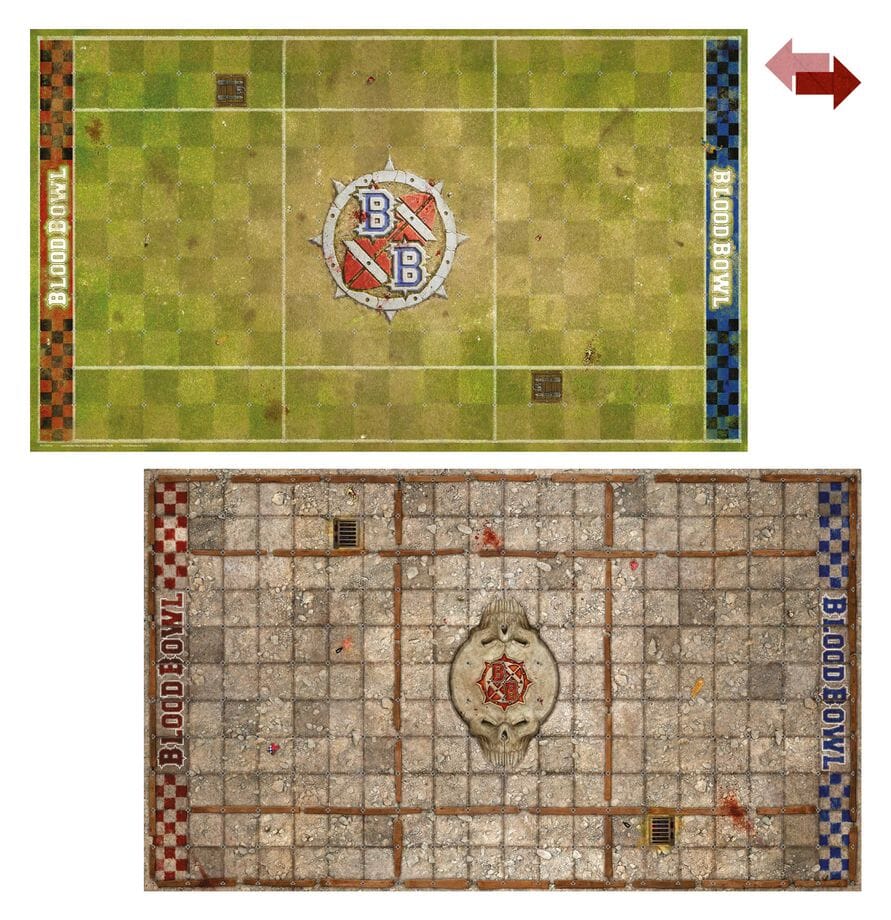 Blood Bowl: Sevens Pitch: Double-sided Pitch and Dugouts Miniatures Games Workshop 