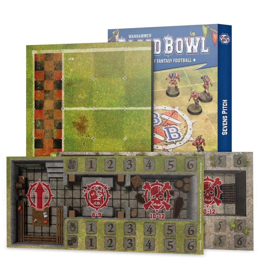 Blood Bowl: Sevens Pitch: Double-sided Pitch and Dugouts Miniatures Games Workshop 