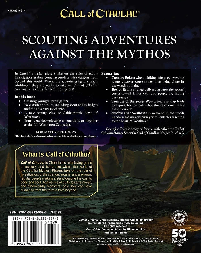 Call of Cthulhu: Campfire Tales RPG Chaosium 