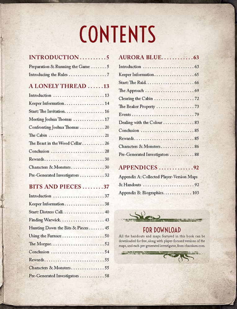 Call of Cthulhu: No Time to Scream RPG Chaosium